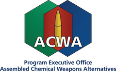 Program Executive Office, Assembled Chemical Weapons Alternatives (PEO-ACWA) Logo