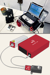Photo of RCMD's Raman Spectrometer identifying contents of Chemical Agent Identification Sets