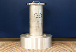 Photo of packaging equipment used by the Recovered Chemical Materiel Directorate