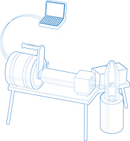Photo of RCMD's Portable Isotopic Neutron Spectroscopy System (PINS)