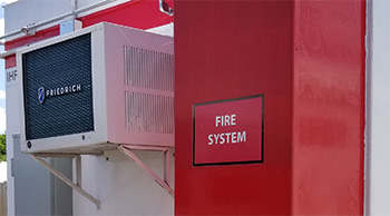 The IHF is equipped with an automatic fire suppression system in compliance with federal hazardous waste management regulations.