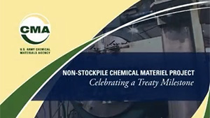 Explains the history of the destruction mission in 2006, where over 12,000 recovered warfare materiel were found at the Arsenal and destroyed using a specially designed Explosives Destruction System