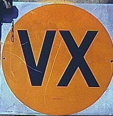 VX placard